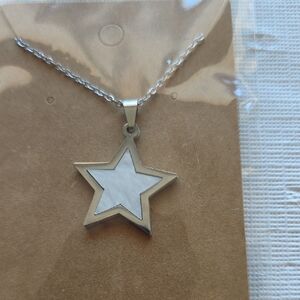 Silver Star Pendant Necklace